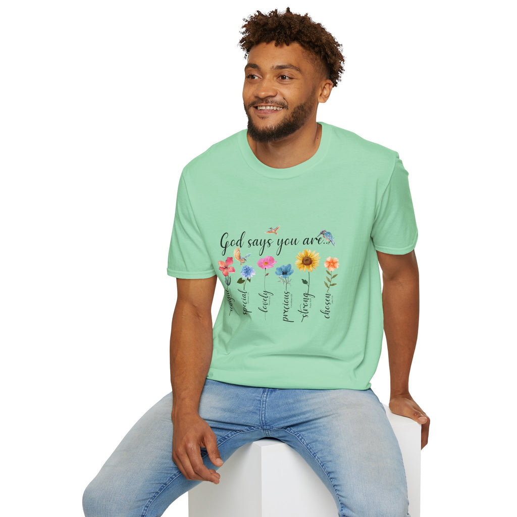 God Says You Are Loved Wildflower T-Shirt