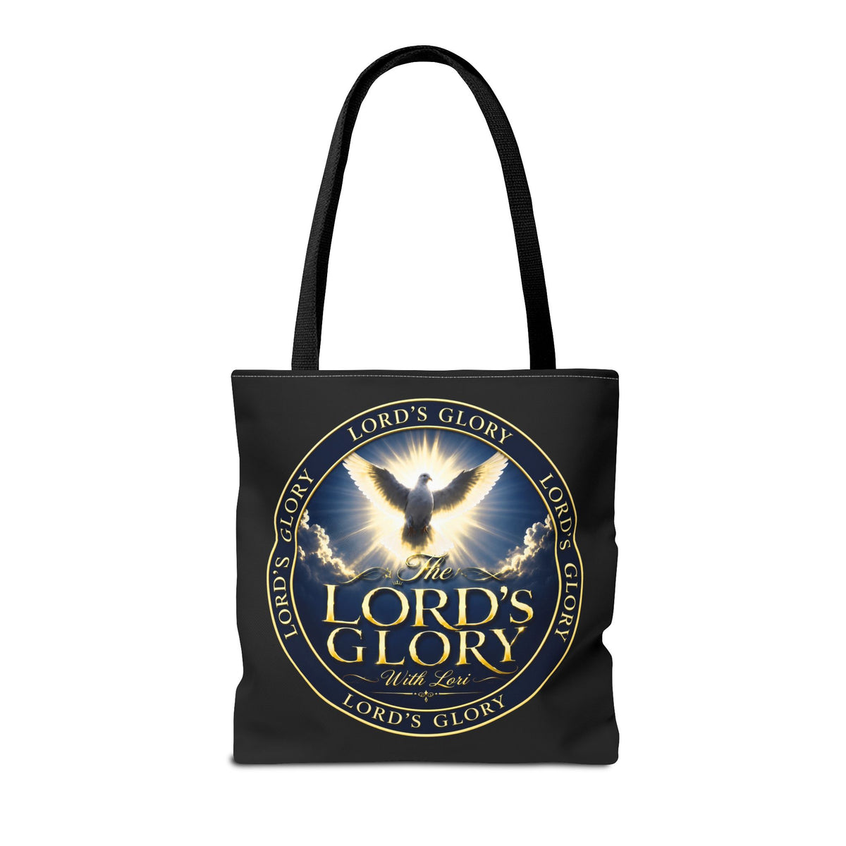 Tote Bag — "The Lord's Glory with Lori" Christian Dove Tote (Faith-Inspired Church Bag)