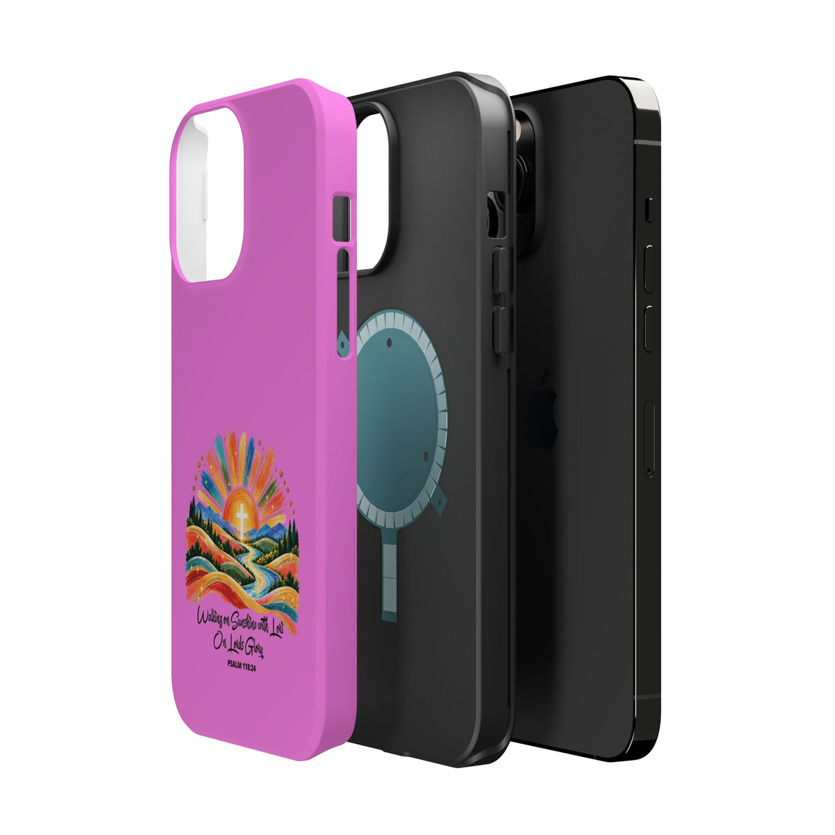 Magnetic Phone Case – “Walking on Sunshine with Lords Glory” Sunrise Design