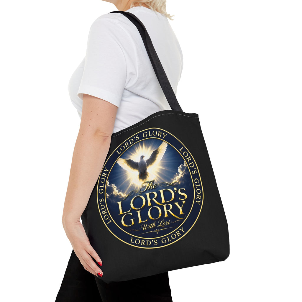 Tote Bag — "The Lord's Glory with Lori" Christian Dove Tote (Faith-Inspired Church Bag)