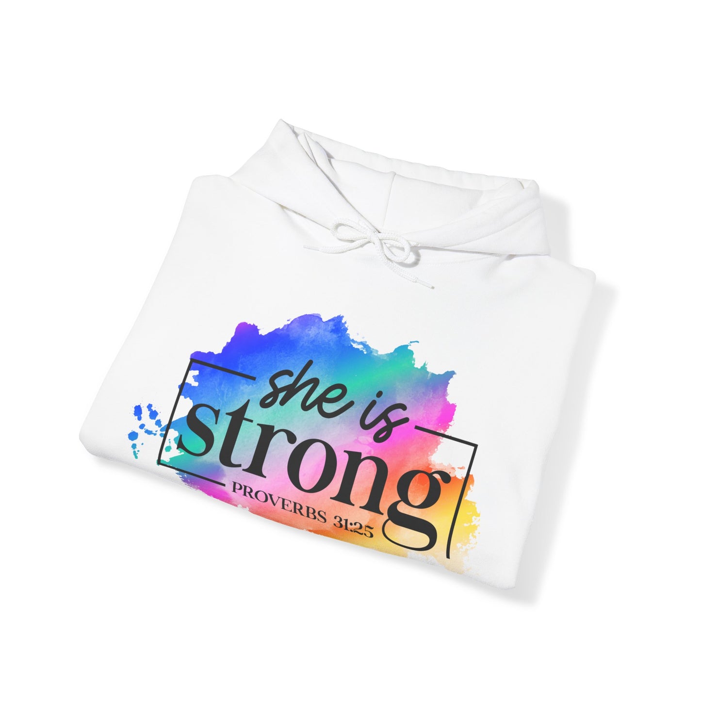 She Is Strong - Unisex Heavy Blend Hooded Sweatshirt