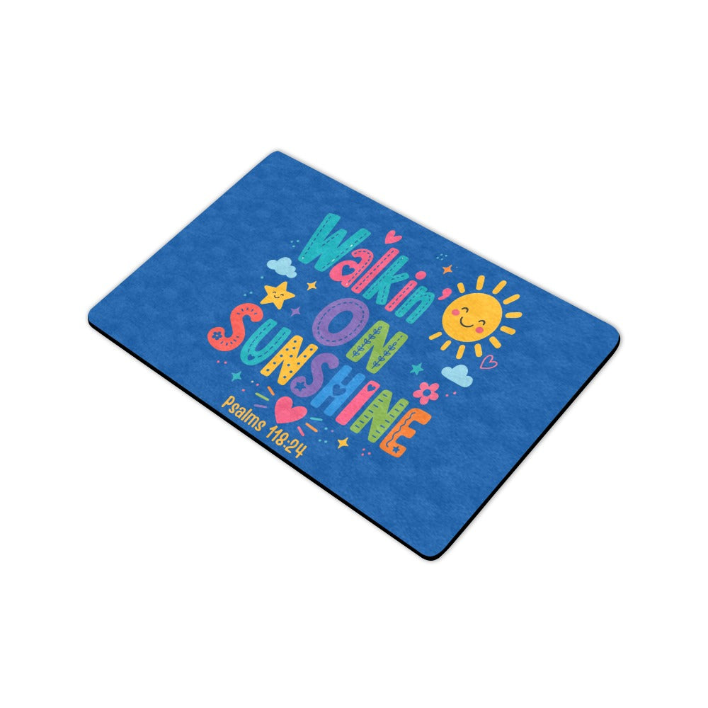 Walking on Sunshine Doormat 23.6"x15.7"  Made In USA