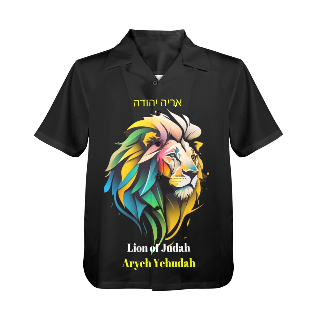 LION of Judah Men's All Over Print Shirt Made In USA Ships to USA Only