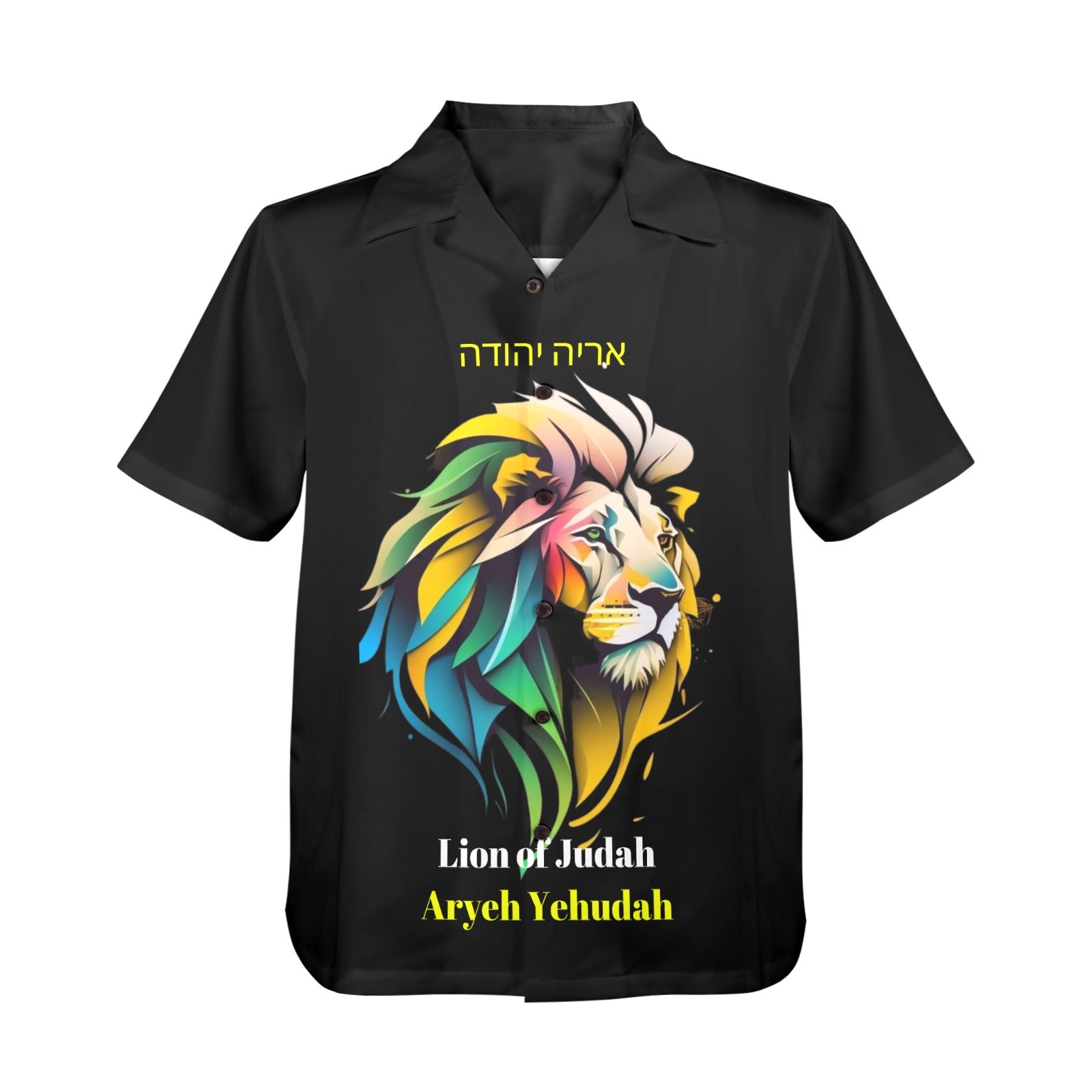 LION of Judah Men's All Over Print Shirt Made In USA Ships to USA Only