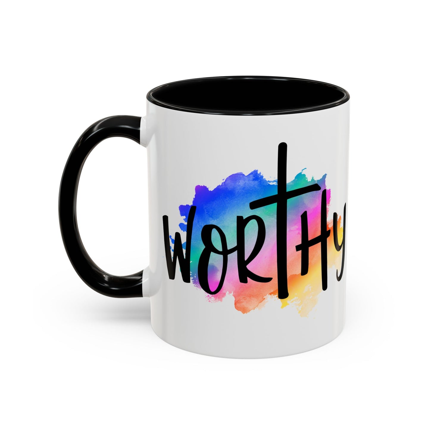 WORTHY - 5 Colors Accent Coffee Mug, 11oz