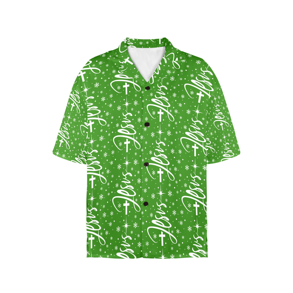 Women's All Over Print Jesus Christmas Shirt Made in USA