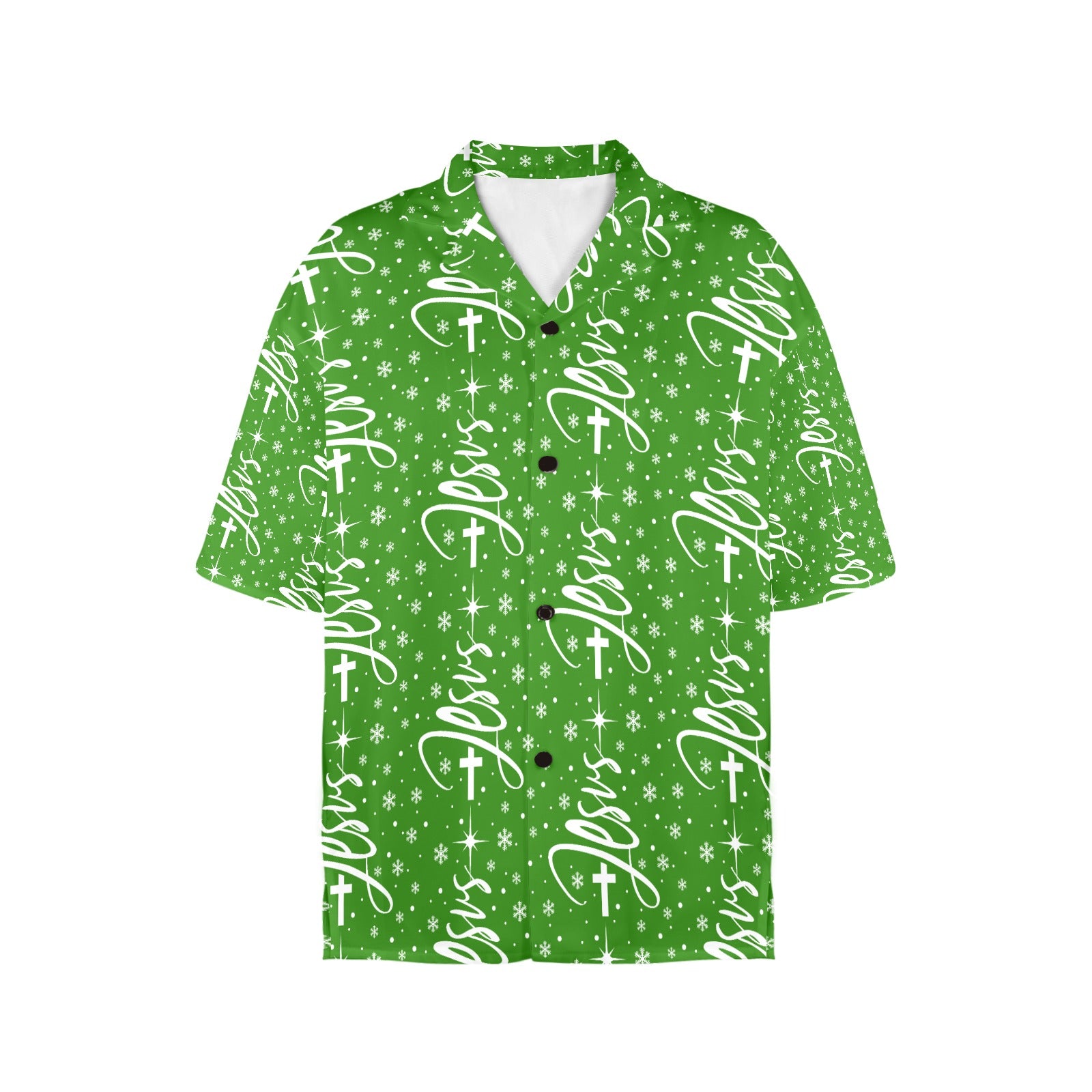 Women's All Over Print Jesus Christmas Shirt Made in USA
