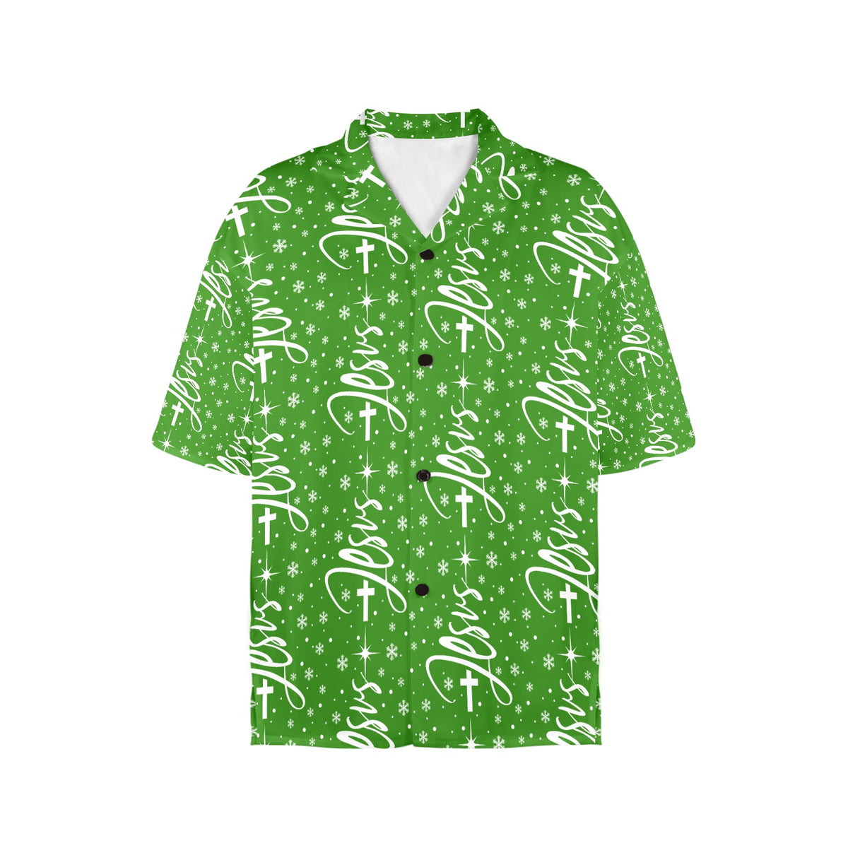 Women's All Over Print Jesus Christmas Shirt Made in USA
