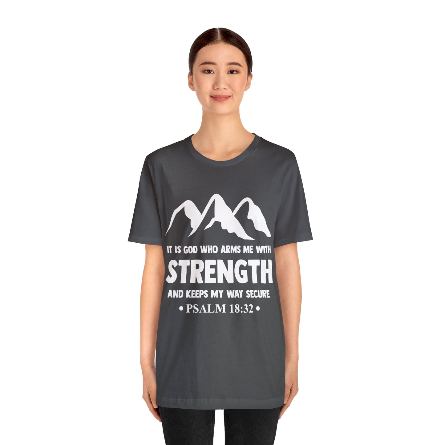 Strength in GOD - Unisex Jersey Short Sleeve Tee