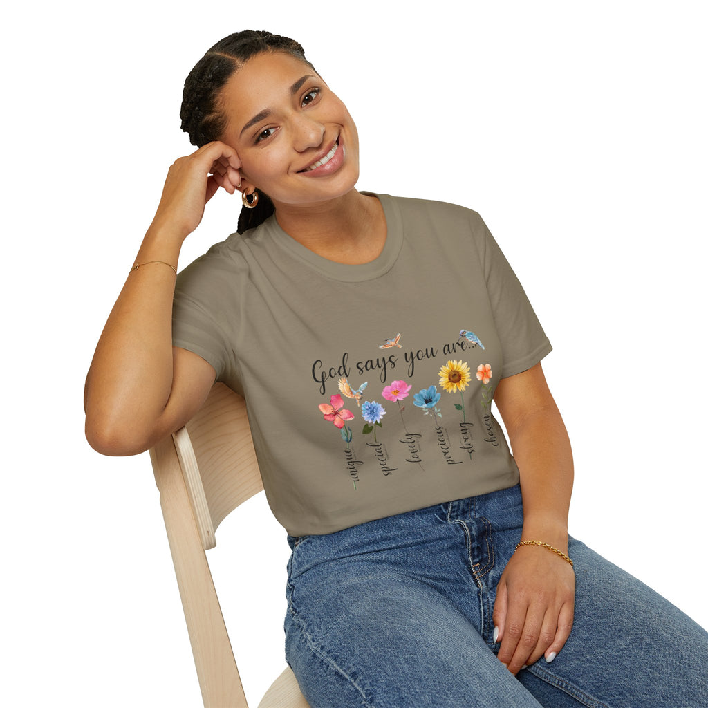 God Says You Are Loved Wildflower T-Shirt