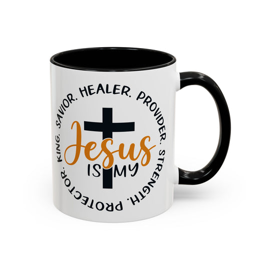 SAVIOR HEALER PROTECTOR - Accent Coffee Mug, 11oz