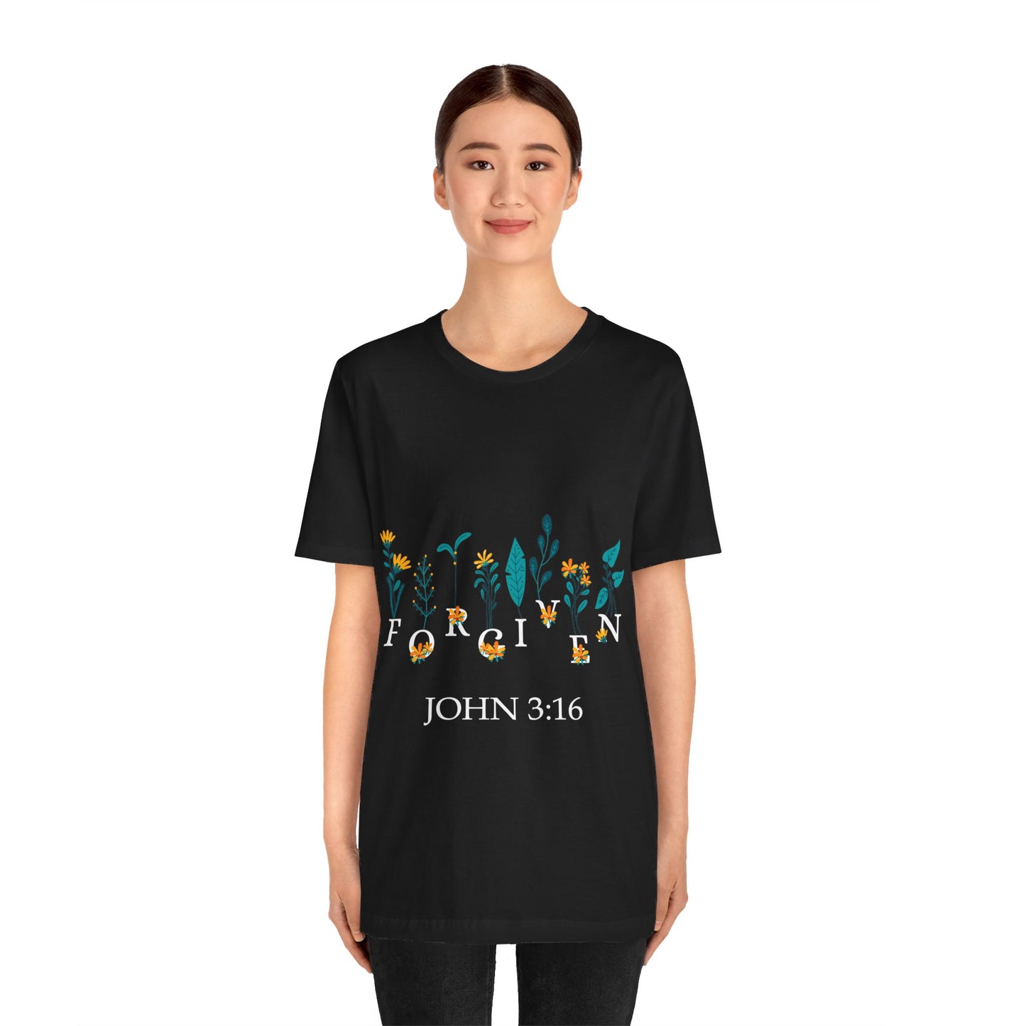 FORGIVEN JOHN 3:16 - Unisex Jersey Short Sleeve Tee