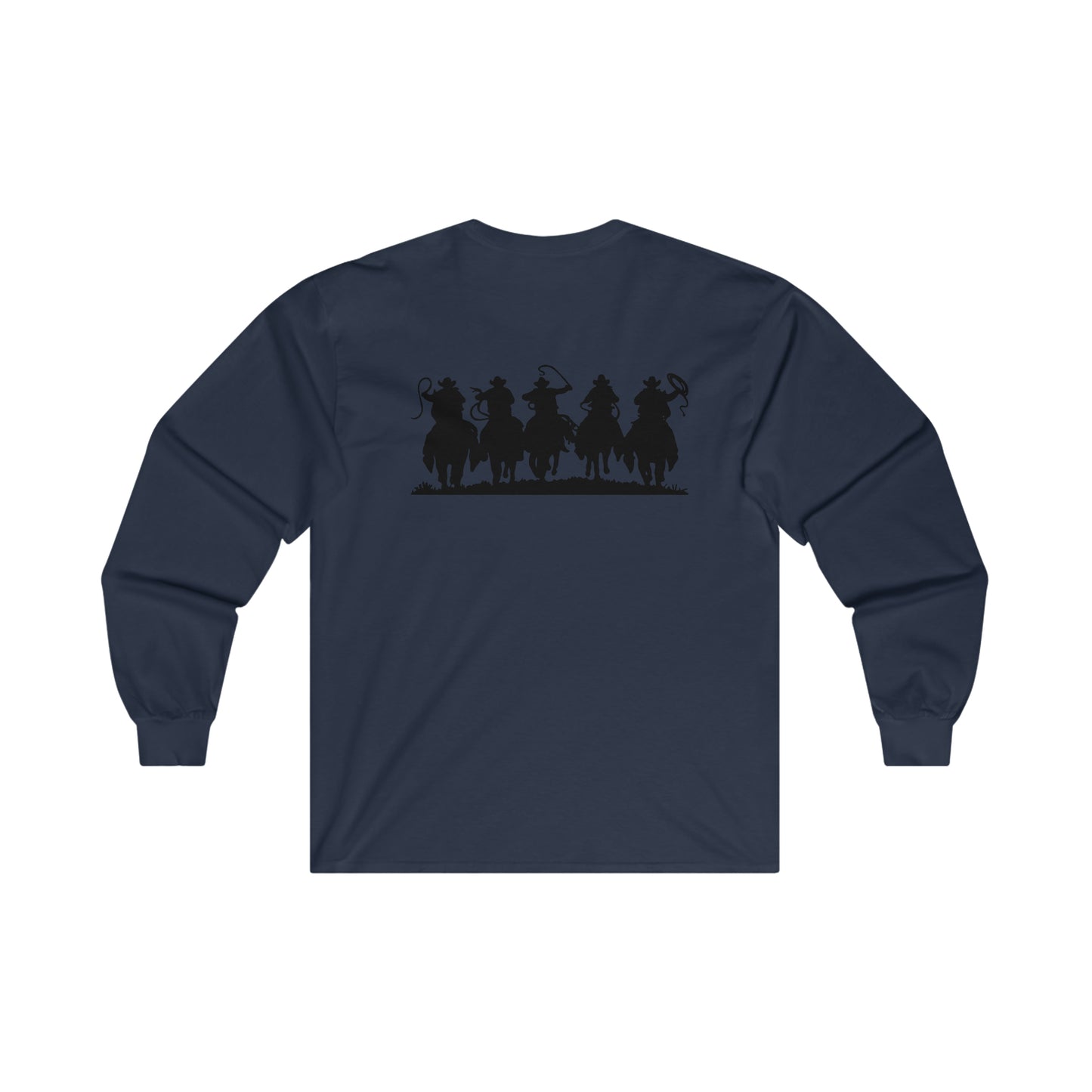 Real Men Pray Cowboys Front and Back Side - Ultra Cotton Long Sleeve Tee