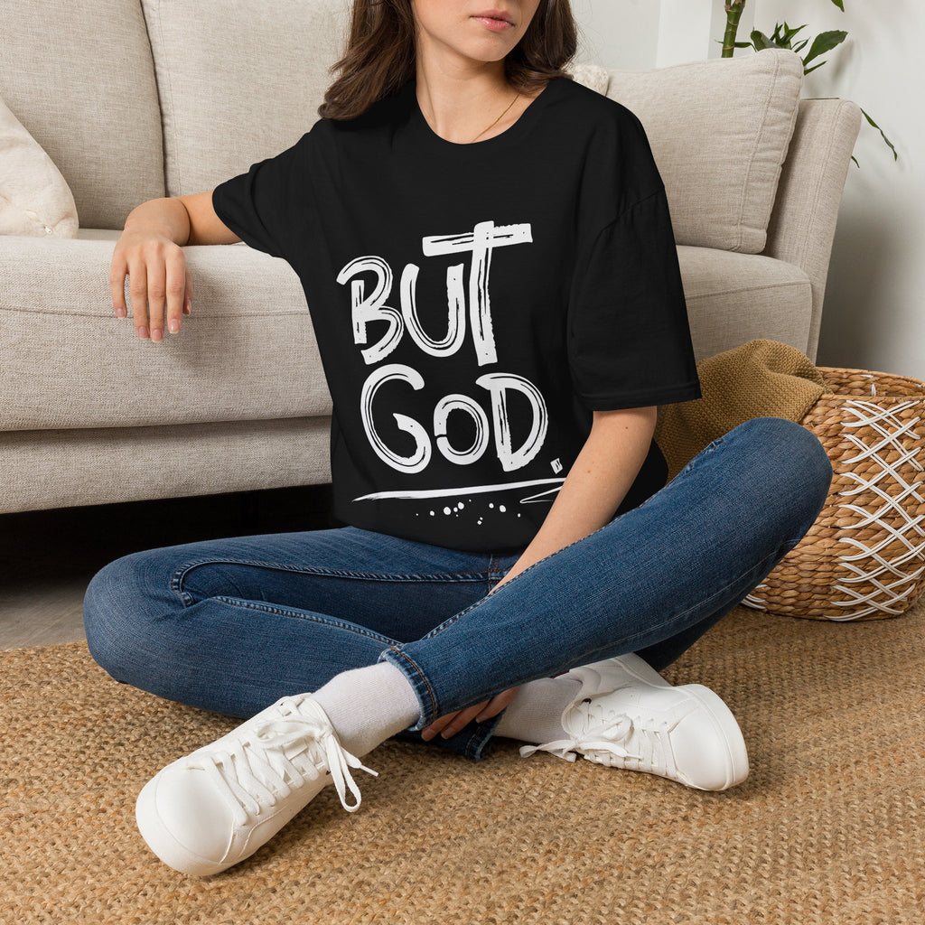 But GOD - Mens and Womans  Softstyle T-Shirt