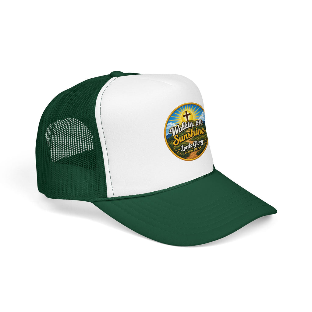Walkin' on Sunshine Trucker Hat — 'Lord's Glory with Lori' Christian Mesh Cap