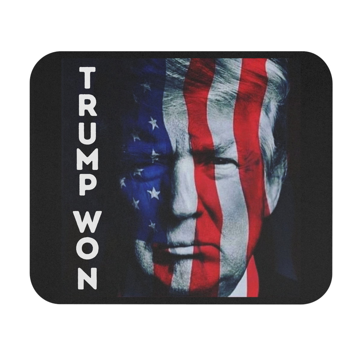 Patriotic Mouse Pad, Trump Won America Red White Blue Desk Mat, Office Decor, Gaming Accessory, Rectangle Mousepad