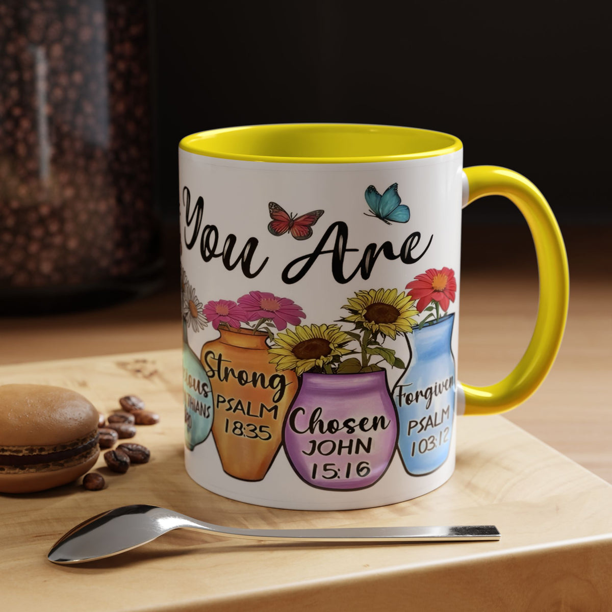 God Says You Are - You Are Loved Christian Bible Verse Coffee Mug