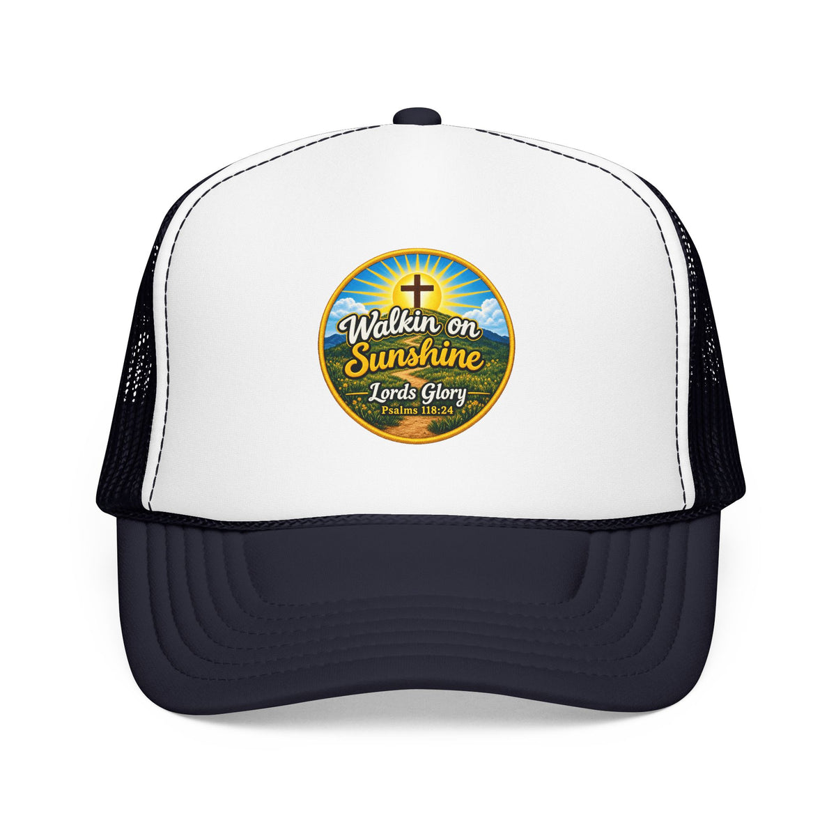Walkin' on Sunshine Trucker Hat — 'Lord's Glory with Lori' Christian Mesh Cap