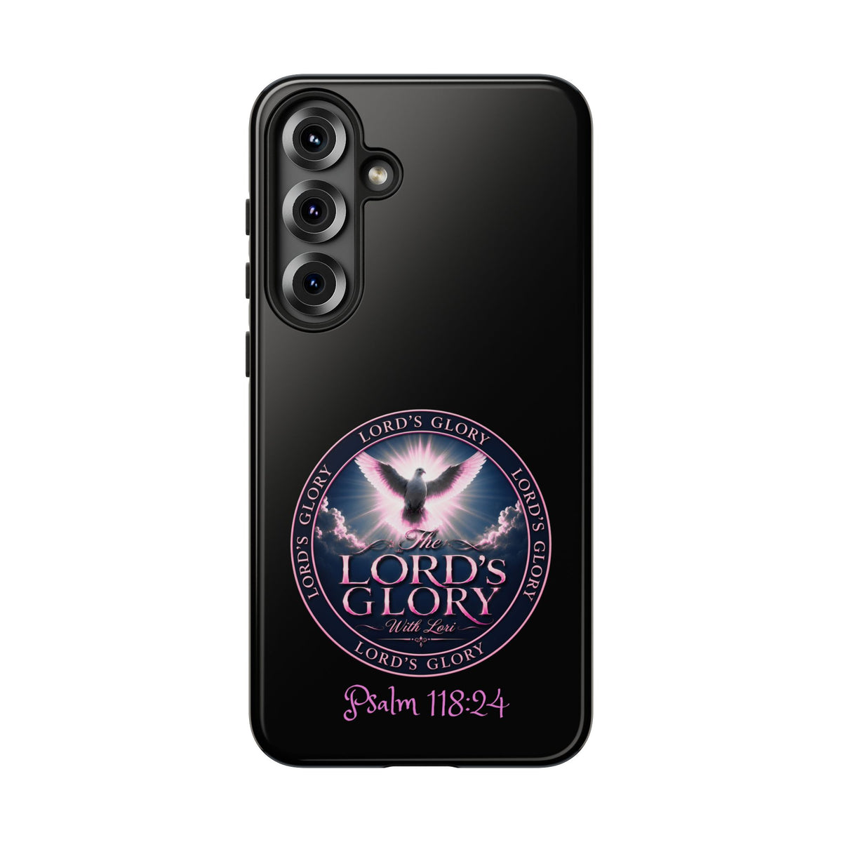 Christian Phone Case – "Lord's Glory with Lori" Dove Design Tough Case (Protective Phone Cover)
