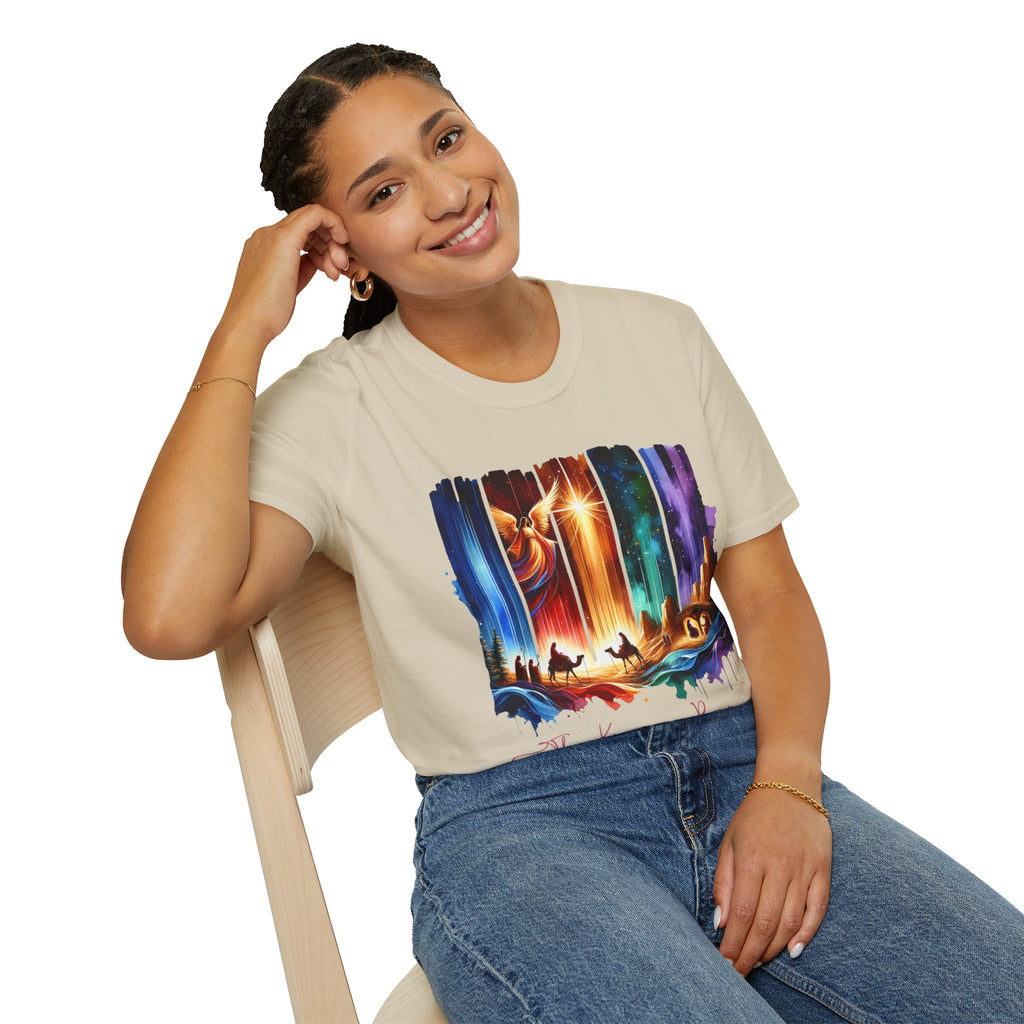 Vibrant Fantasy T-Shirt, Colorful Graphic Tee, Unisex Art Shirt, Great Gift for Fans, Unique Casual Wear, The King is Born Shirt