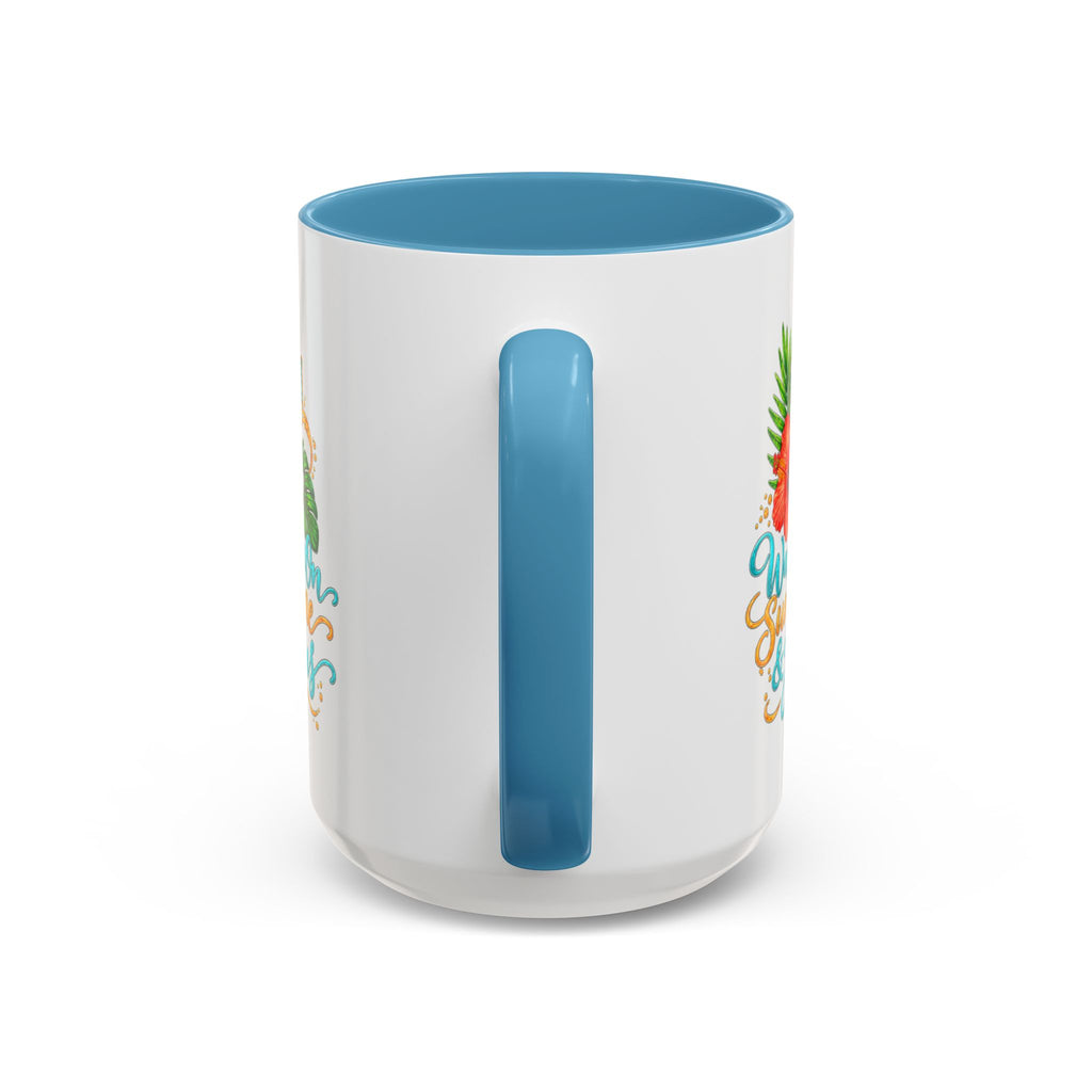 Walking on Sunshine & Jesus Coffee Mug – Floral Cross Accent Mug