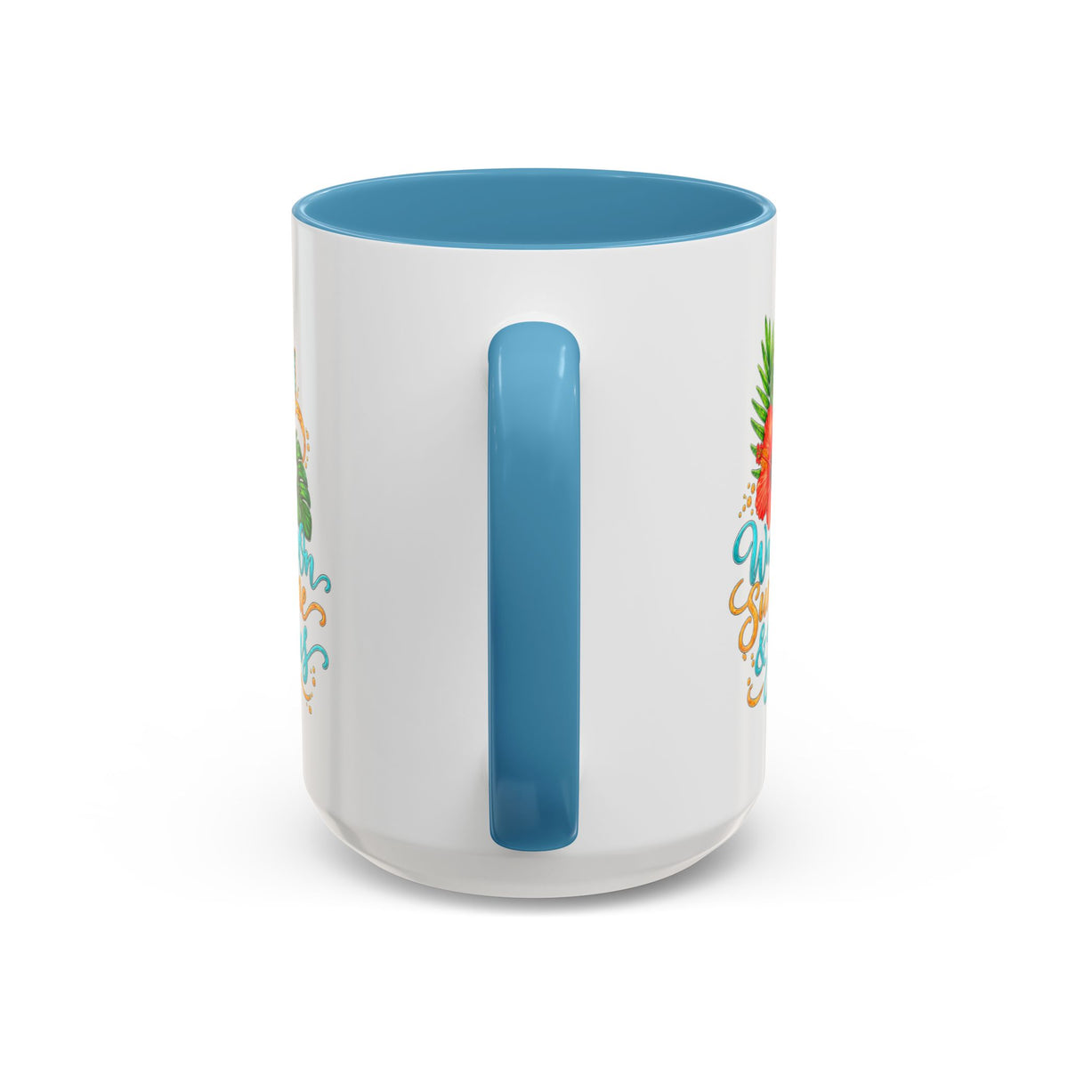 Walking on Sunshine & Jesus Coffee Mug – Floral Cross Accent Mug