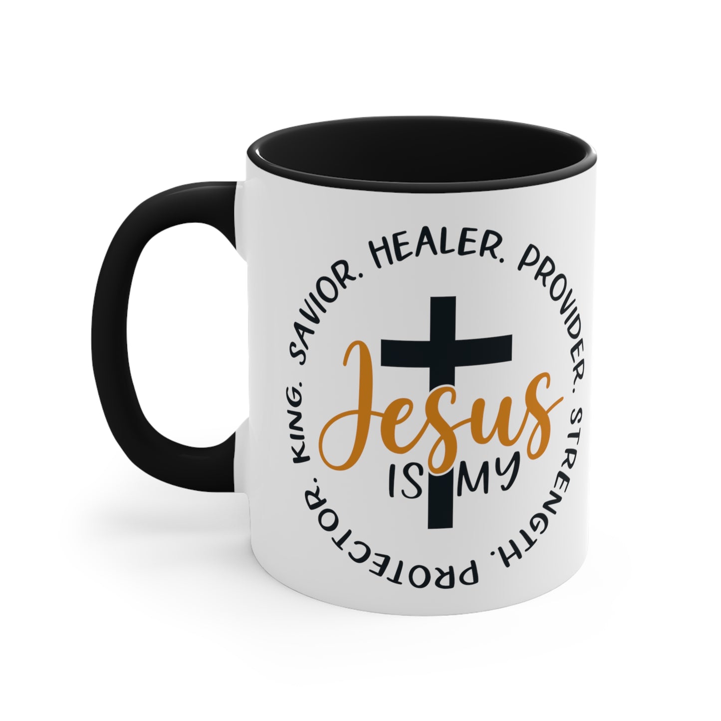 SAVIOR HEALER PROTECTOR - Accent Coffee Mug, 11oz