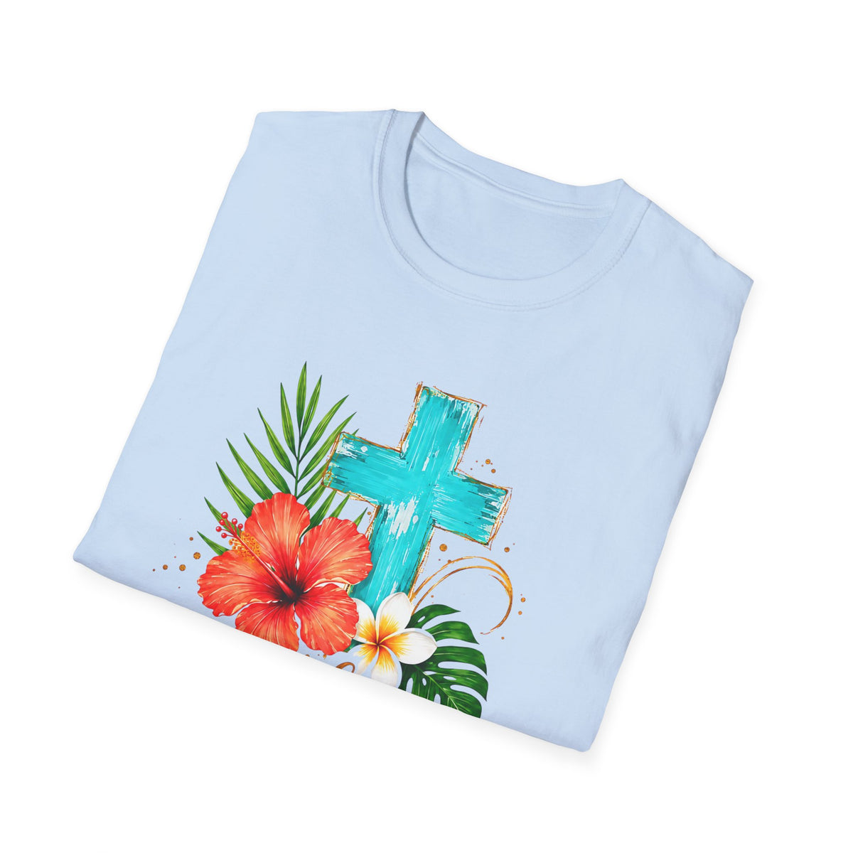 Sunshine & Jesus T-Shirt — Tropical Cross Christian Tee