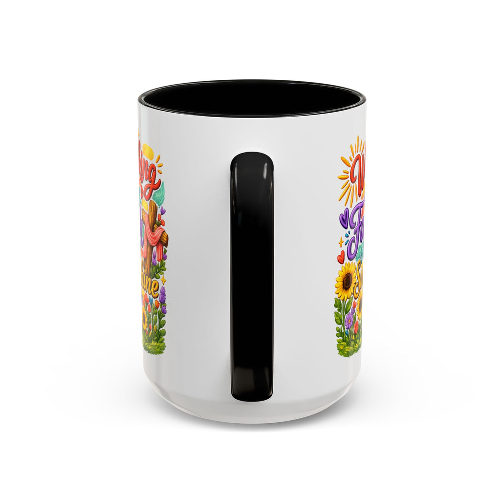 Walking by Faith and Sunshine Inspirational Coffee Mug