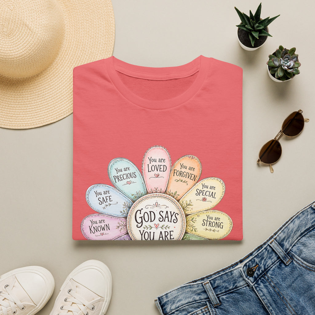 God Says You Are Loved Inspirational Christian T-Shirt