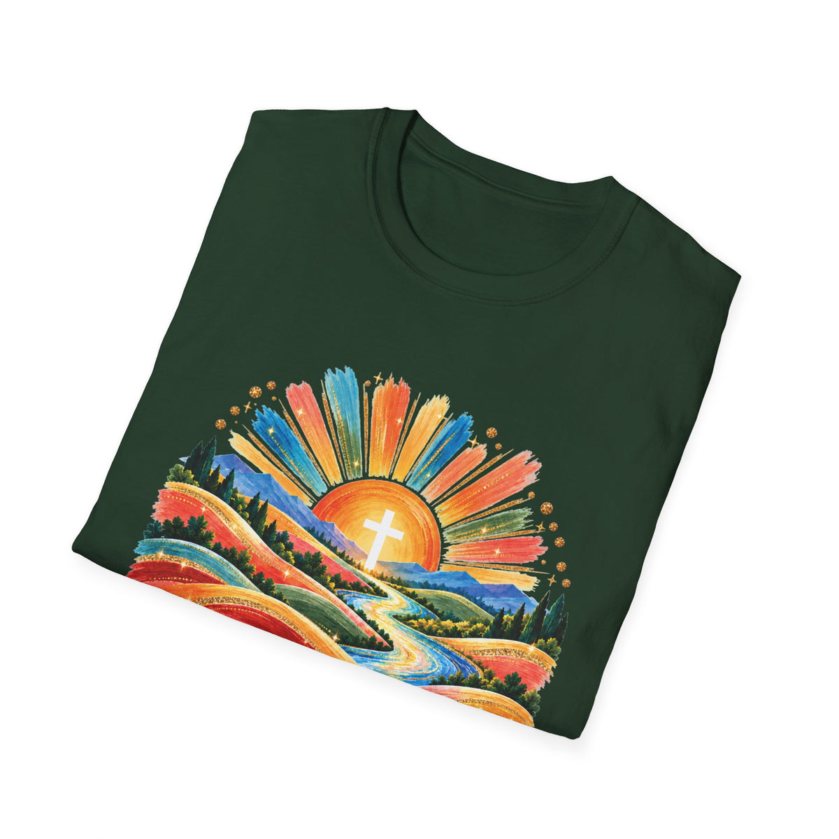 Walking On Sunshine with Lords Glory - with Lori Faith and Hope Christian Sunrise T-Shirt