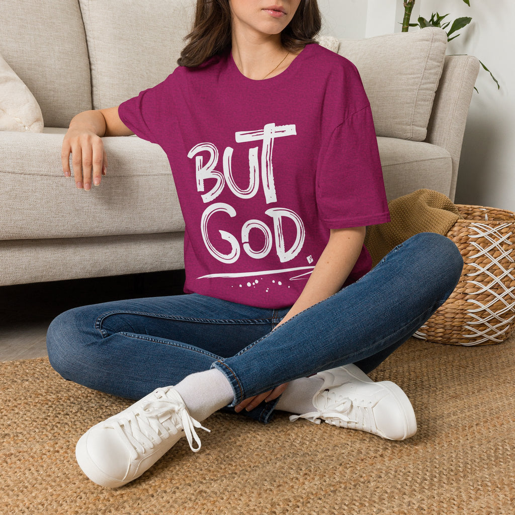 But GOD - Mens and Womans  Softstyle T-Shirt