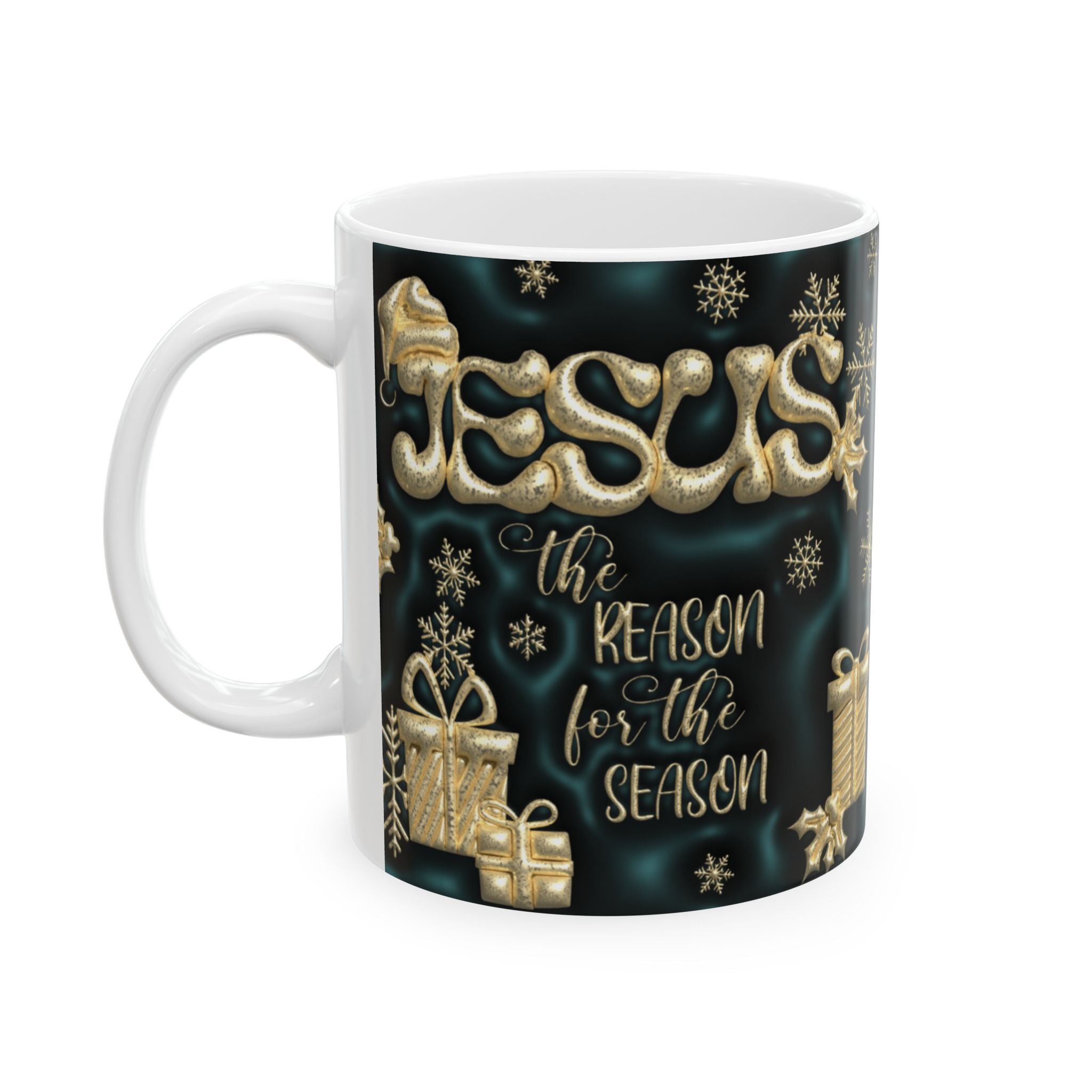 Festive Holiday Ceramic Mug | Christmas Coffee Cup, Gift for Him/Her, Seasonal Drinkware, Holiday Present, Merry X-Mas Decor