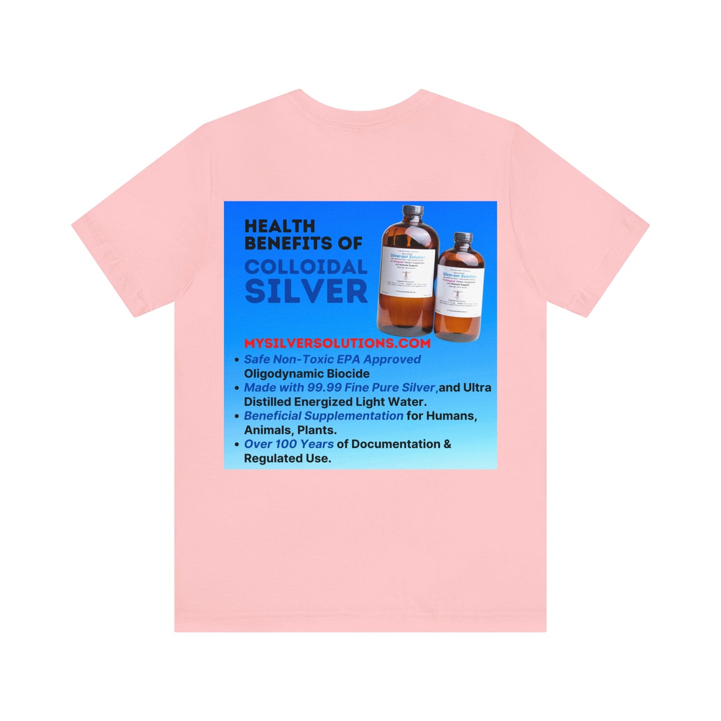 Colloidal Silver MySilverSolutions.com - Unisex Jersey Short Sleeve Tee