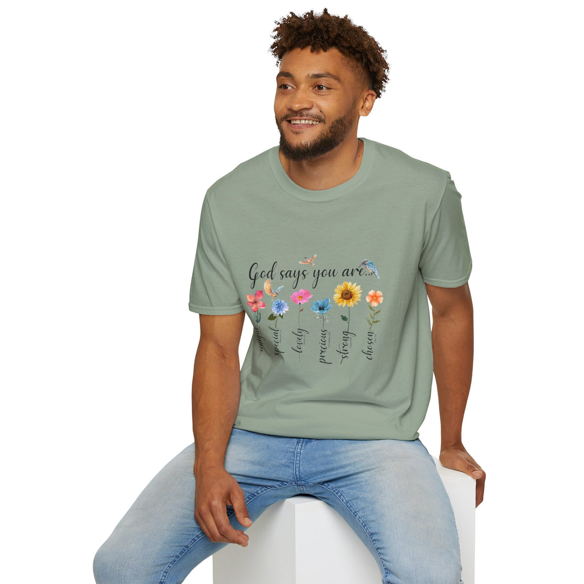 God Says You Are Loved Wildflower T-Shirt