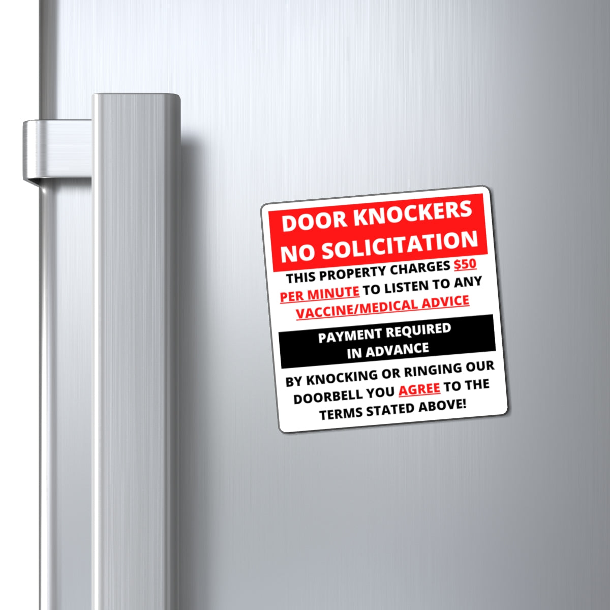 DOOR KNOCKERS BEWARE - Magnets