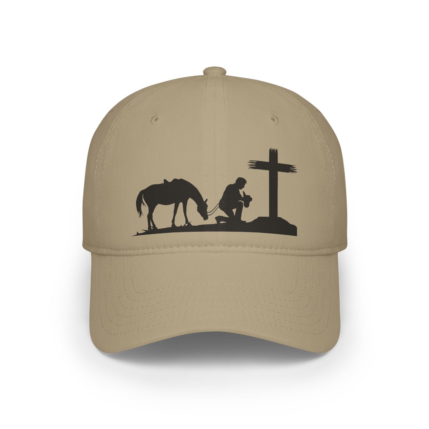 Real Men Pray / Cowboy and the Cross / Low Profile Baseball Cap