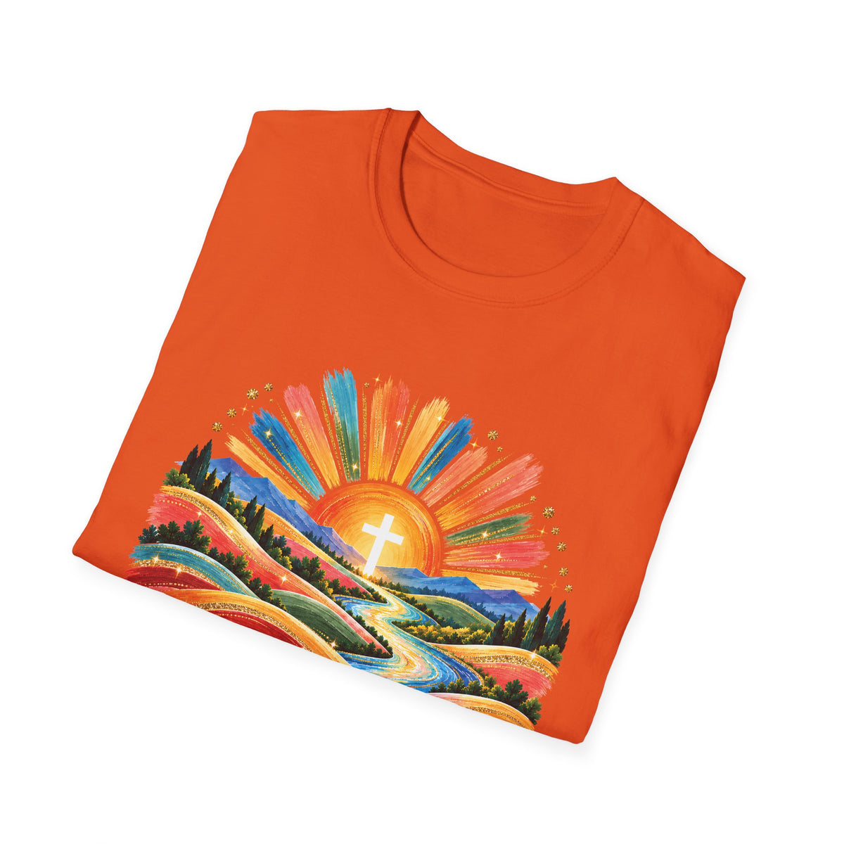 Walking On Sunshine with Lords Glory - with Lori Faith and Hope Christian Sunrise T-Shirt