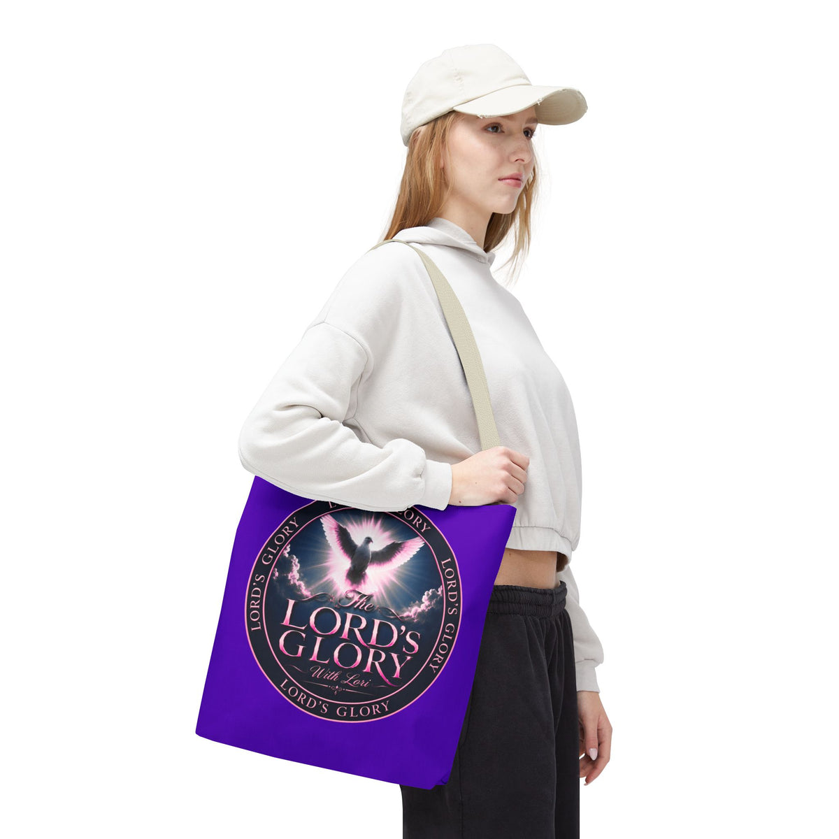 Inspirational 'The Lord's Glory with Lori' Tote Bag — Christian Faith AOP Shopper