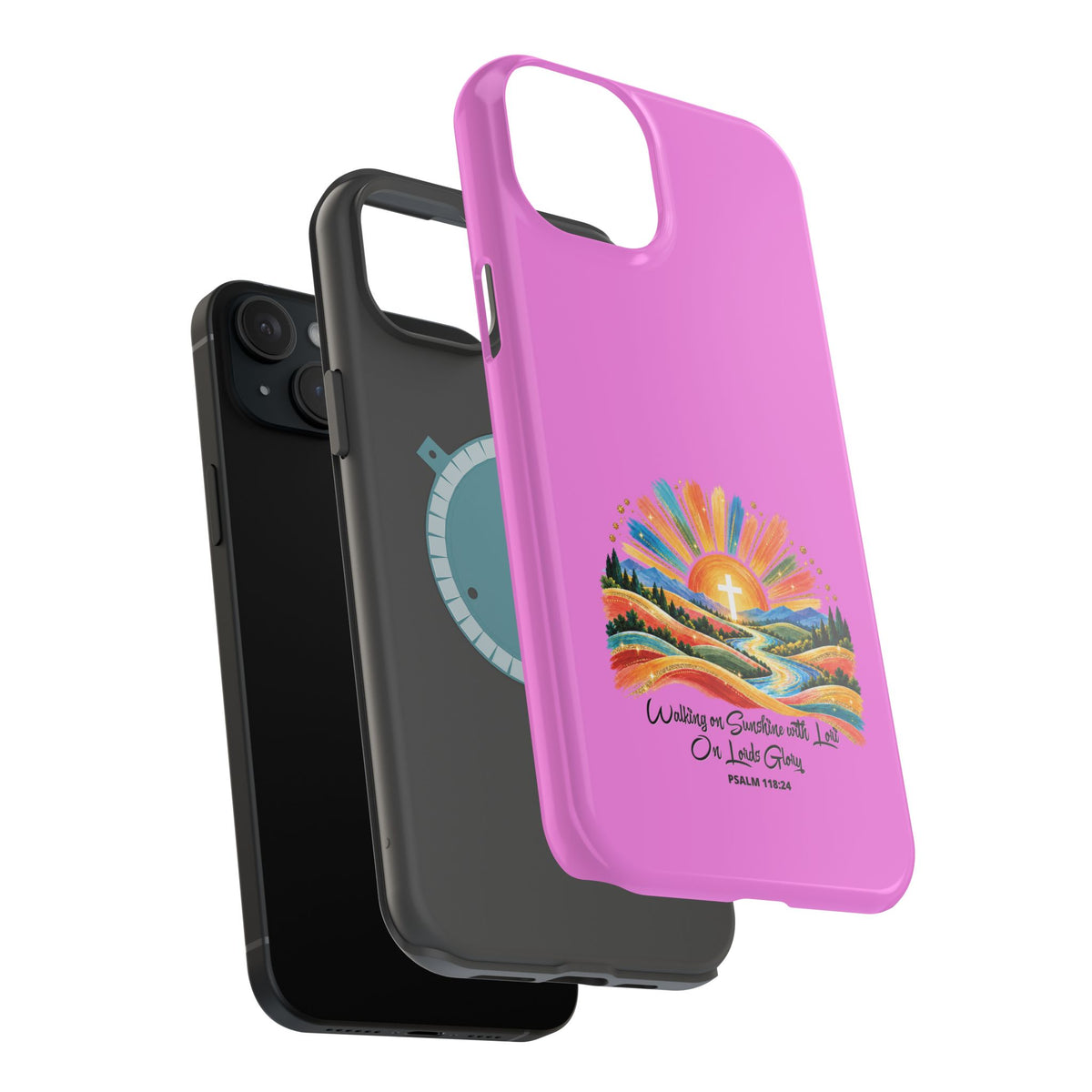 Magnetic Phone Case – “Walking on Sunshine with Lords Glory” Sunrise Design