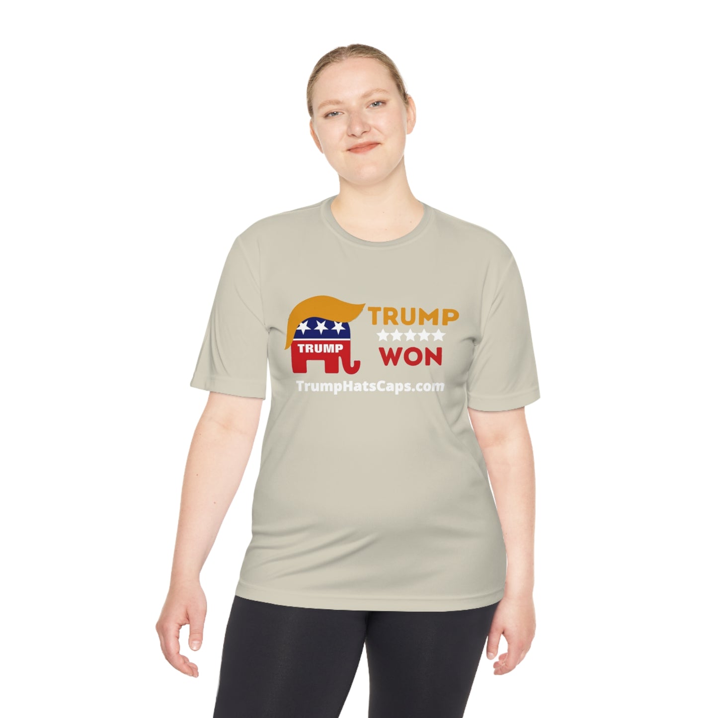 Trump Won (TrumpHatsCaps.com) Unisex Moisture Wicking Tee