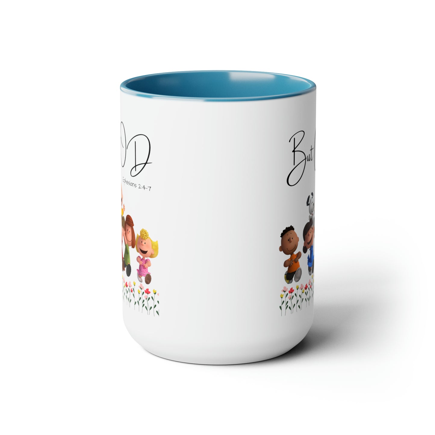 But GOD - Two-Tone Coffee Mugs, 15oz