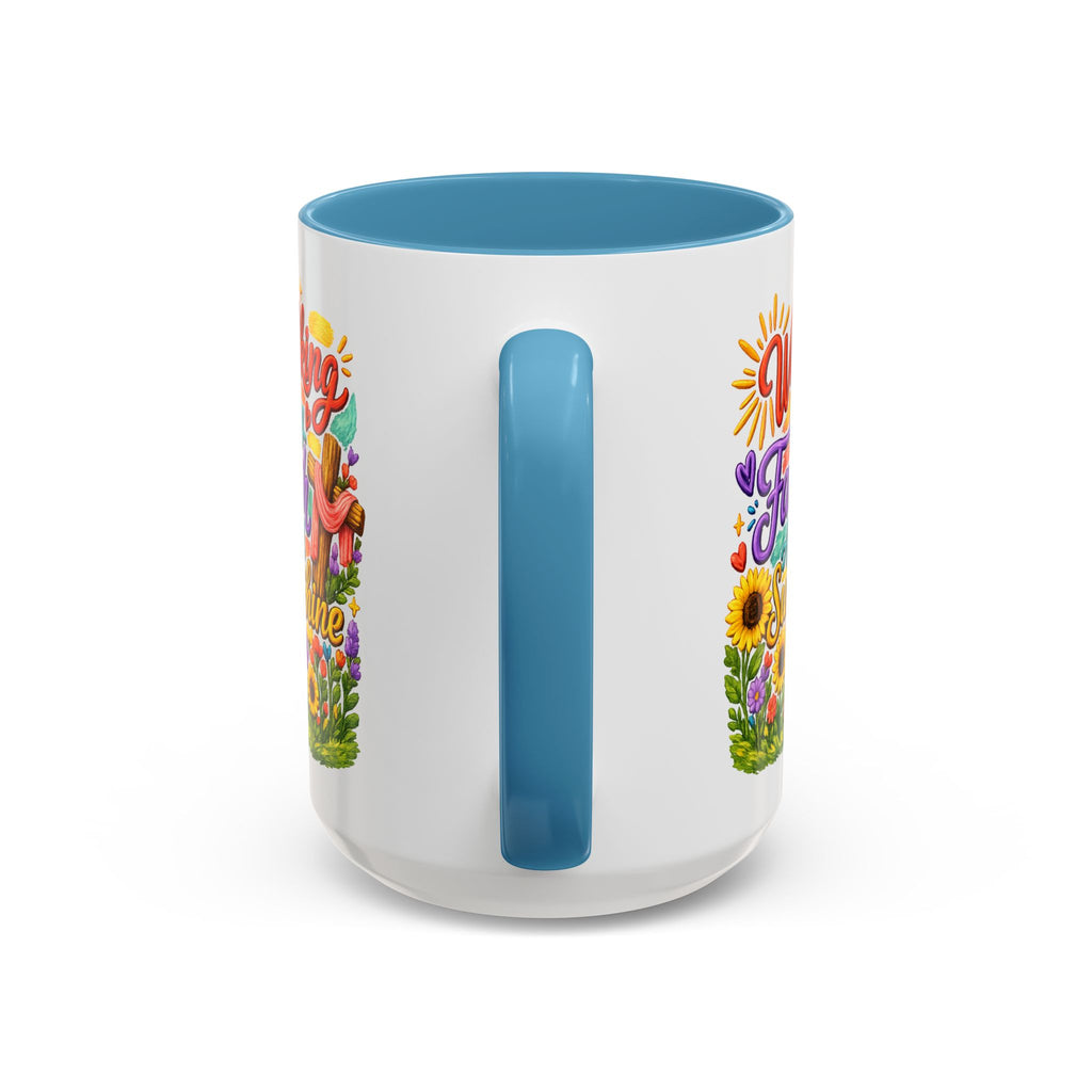 Walking by Faith and Sunshine Inspirational Coffee Mug