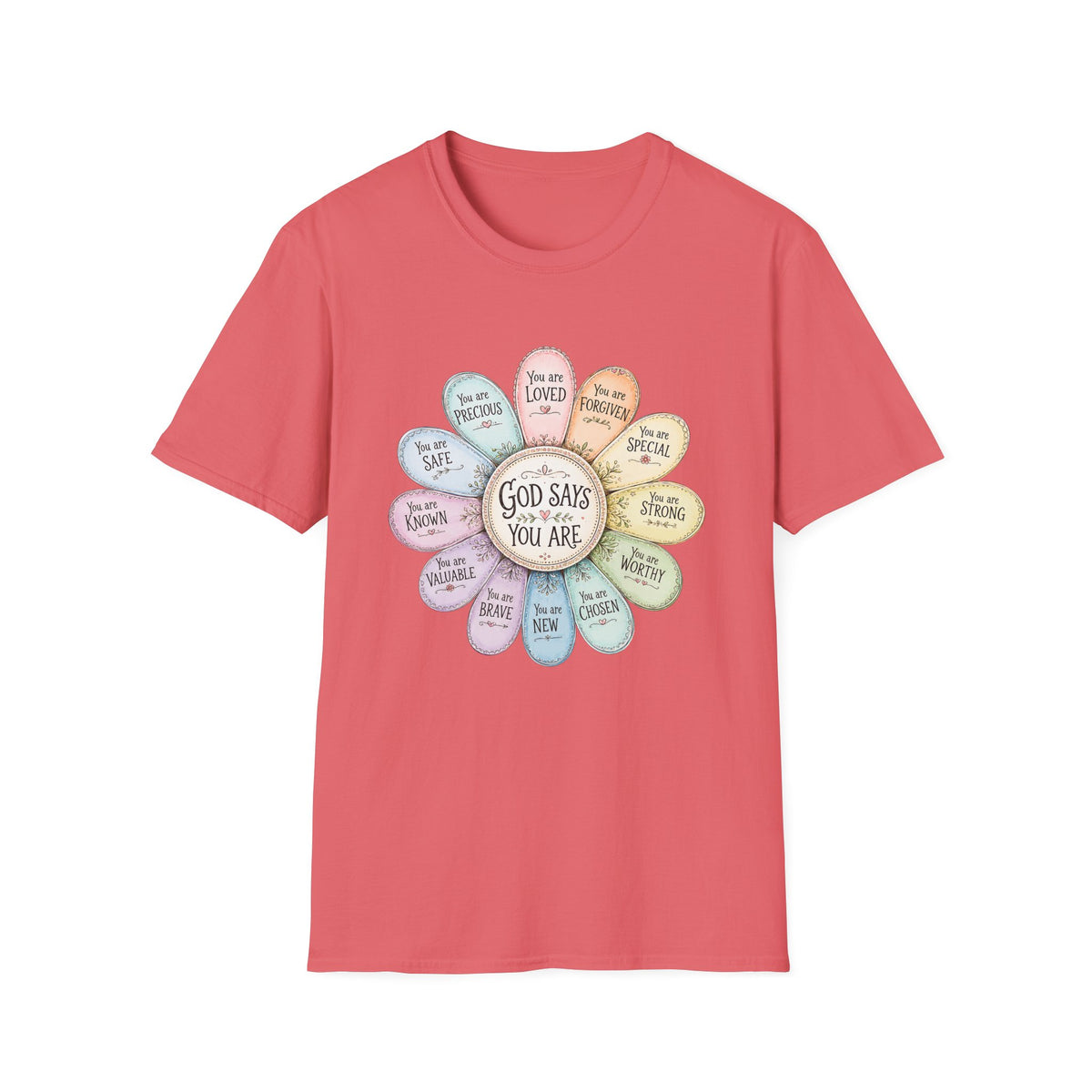 God Says You Are Loved Inspirational Christian T-Shirt