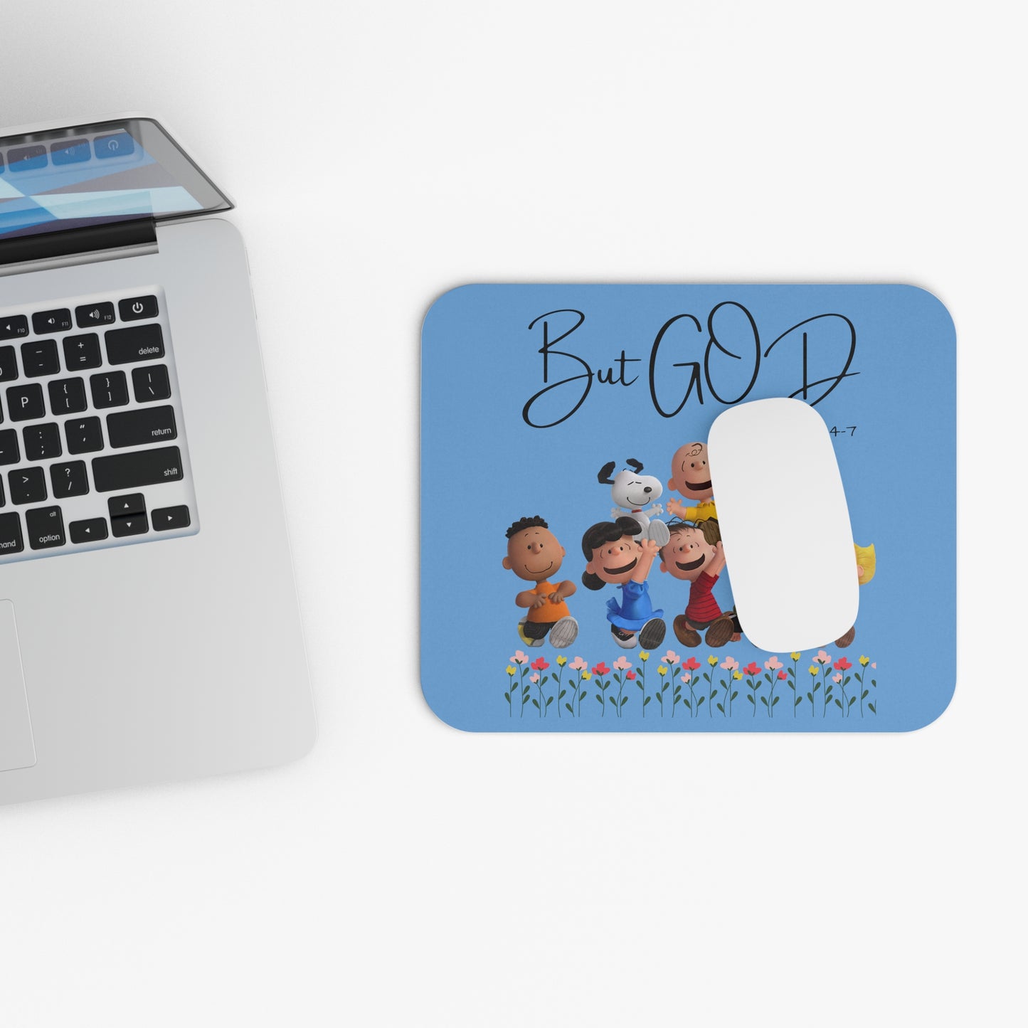 But GOD - Ephesians 2: 4-7 Mouse Pad (Rectangle)