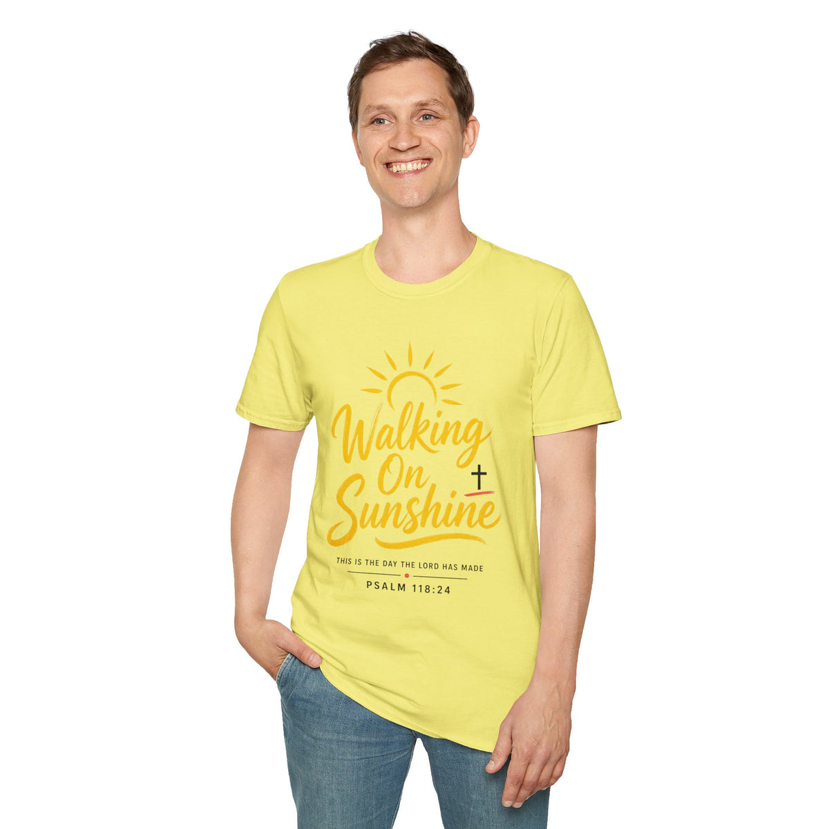 Walking on Sunshine Psalms 118:24 Softstyle T-Shirt