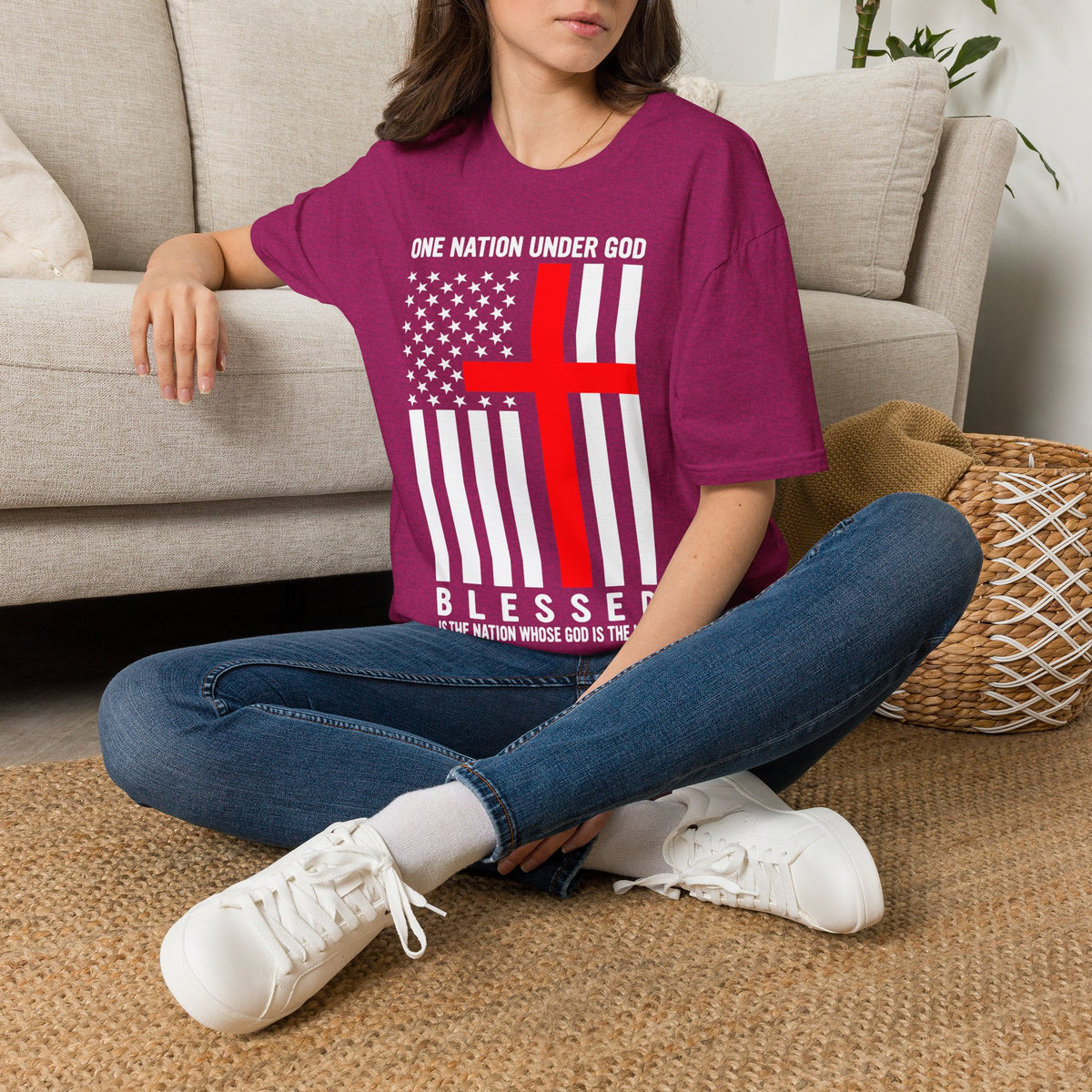 One Nation Under GOD - Mens Womans Softstyle T-Shirt