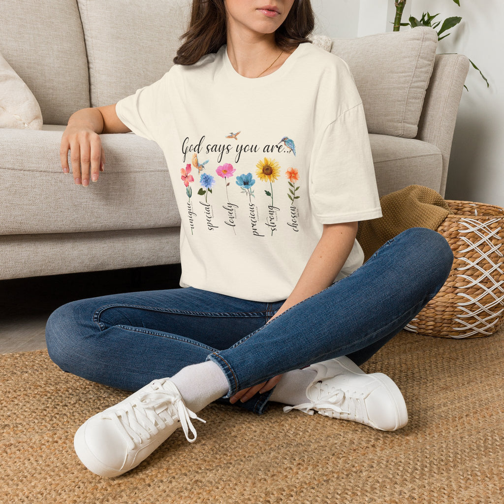 God Says You Are Loved Wildflower T-Shirt