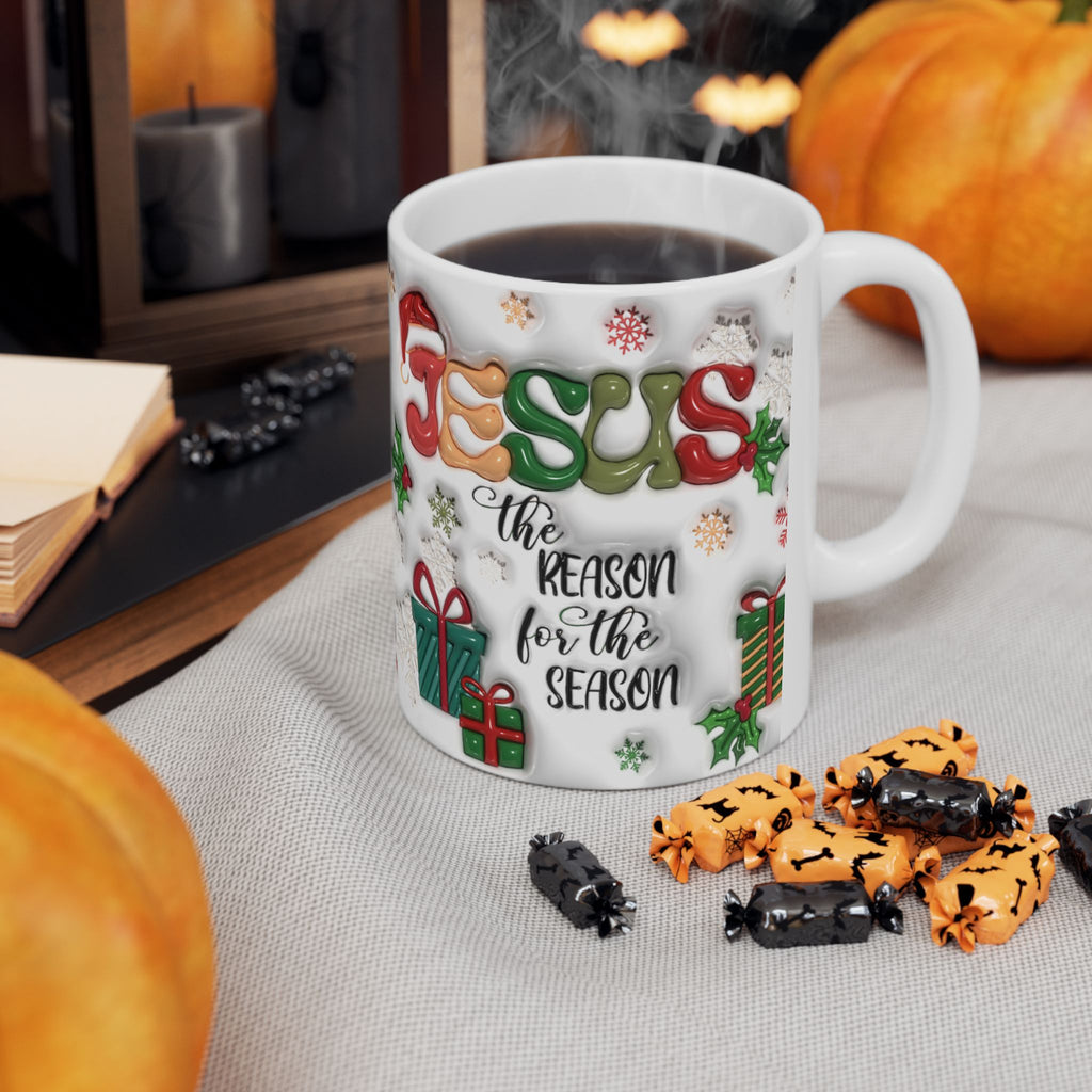 Jesus the Reason of the Season  | Holiday Coffee Cup | Christmas Gift | Hot Cocoa Mug