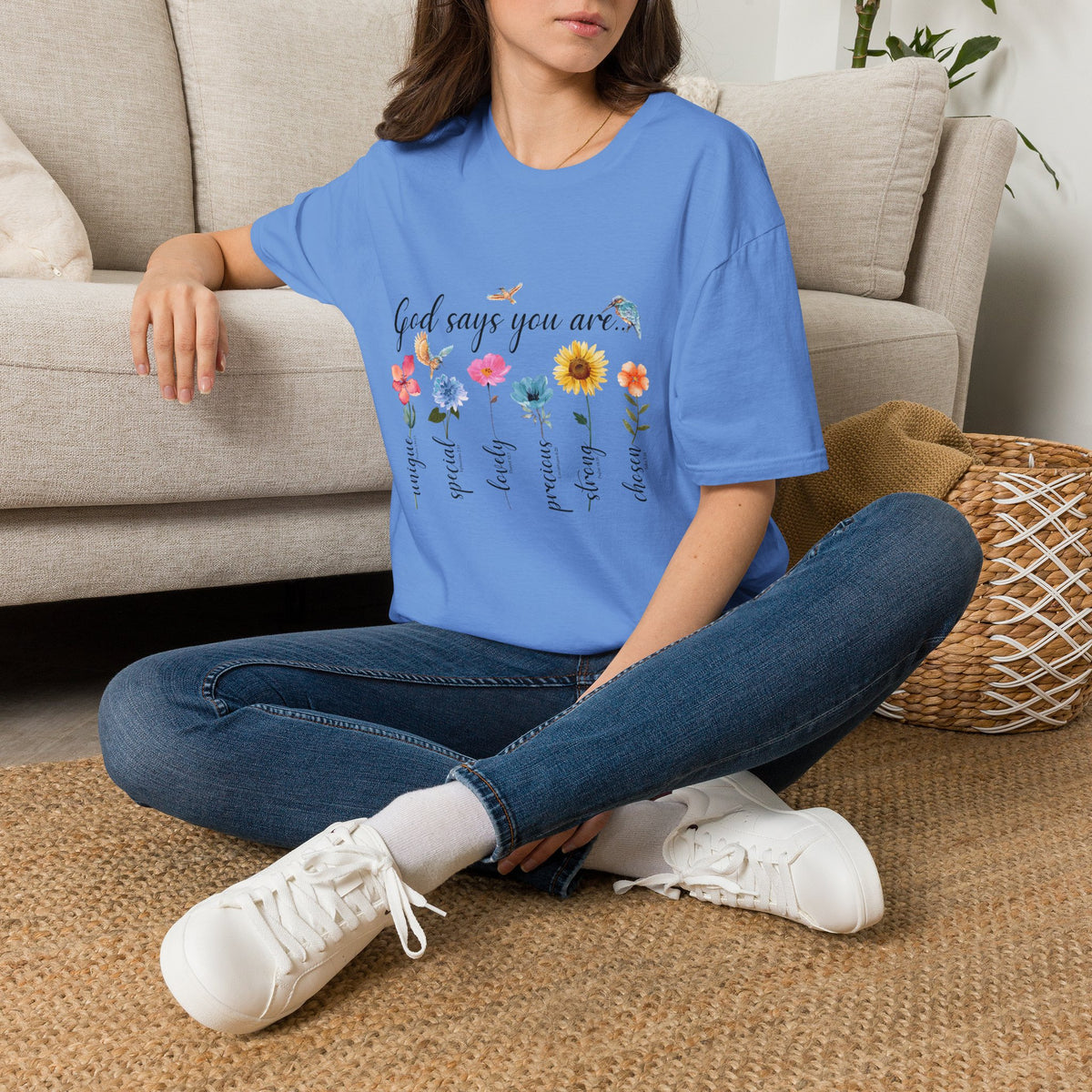 God Says You Are Loved Wildflower T-Shirt